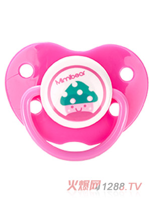 瞇瞇熊拇指型安撫奶嘴紅色