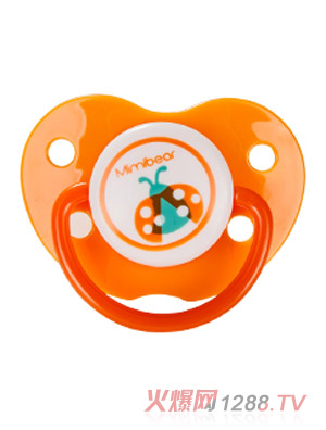 瞇瞇熊安撫奶嘴橙色