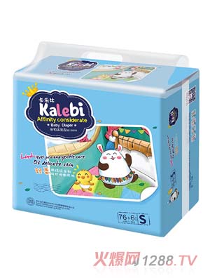 卡樂(lè)比超薄yinge紙尿褲S碼76+6片