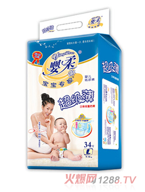 寶寶專家超級薄yinge紙尿褲L碼34片
