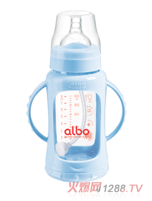 愛(ài)樂(lè)寶240ml防爆自動(dòng)玻璃奶瓶白