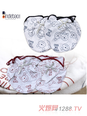 嬰得寶竹纖維印花腳套5056