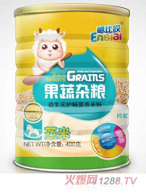 嗯比哎果蔬雜糧益生元護暢營養(yǎng)米粉