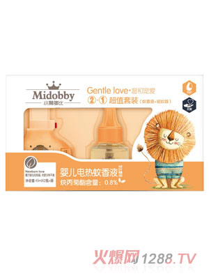 小獅多比yinge電熱蚊香液套盒-桉葉精油2瓶+電器