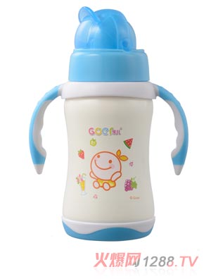 果兒260ML寬口徑恒兩用溫保鮮不銹鋼奶瓶