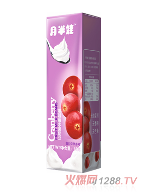 月半娃蔓越莓水果奶豆長(zhǎng)方形包