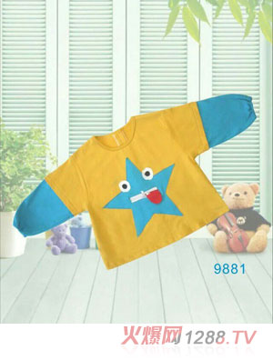 快樂(lè)小天天黃色 秋衣 五角星