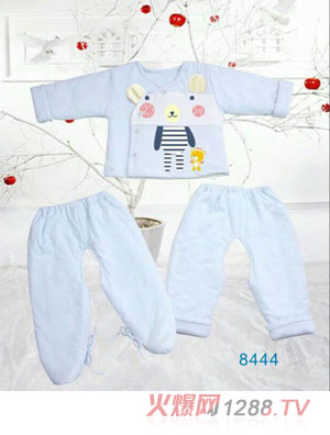 快樂(lè)小天天保暖棉衣套裝 淺藍(lán)色