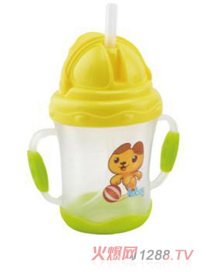 陽光兔yinge吸管訓(xùn)練杯180ML黃色