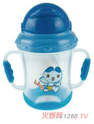 陽(yáng)光兔yinge吸管訓(xùn)練杯180ML藍(lán)色