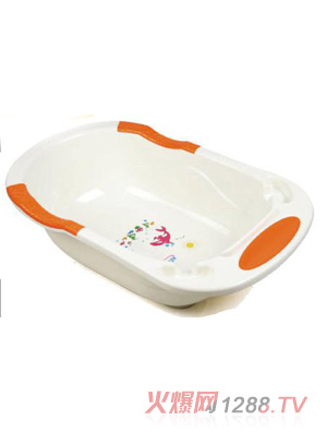 陽光兔yinge沐浴盆白色橙邊