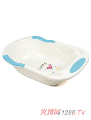 陽光兔yinge沐浴盆白色藍(lán)邊
