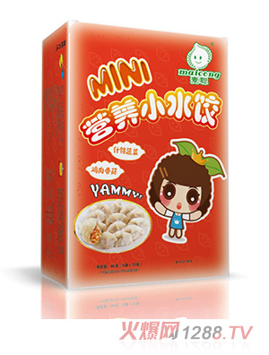 麥聰營(yíng)養(yǎng)小水餃?zhǔn)插\蔬菜+雞肉香菇