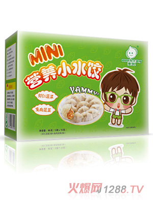麥聰營(yíng)養(yǎng)小水餃蝦仁蔬菜+魚(yú)肉蔬菜