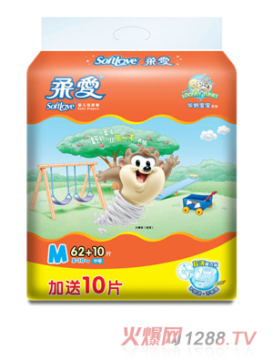 柔愛(ài)華納寶寶紙尿褲(大包裝)M碼72片