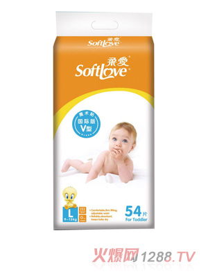 柔愛華納樂園國際版紙尿褲L碼54片