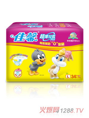 佳馨魔術(shù)扣V型紙尿褲L碼34片