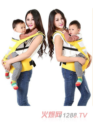 萌娃兔yingye背帶草黃色