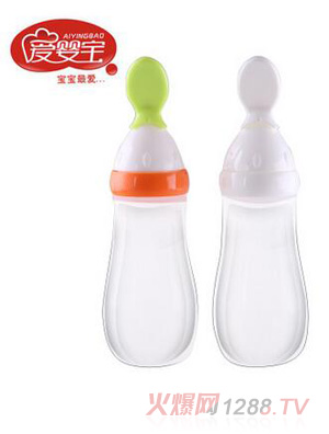 愛嬰寶yingePP擠壓米糊奶瓶200ml