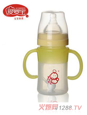 愛(ài)嬰寶全硅膠奶瓶150ml