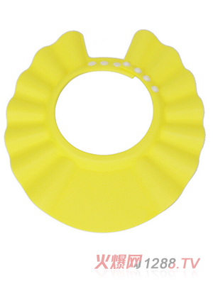 定制加厚寶寶洗發(fā)帽黃