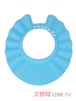 定制加厚寶寶洗發(fā)帽藍(lán)