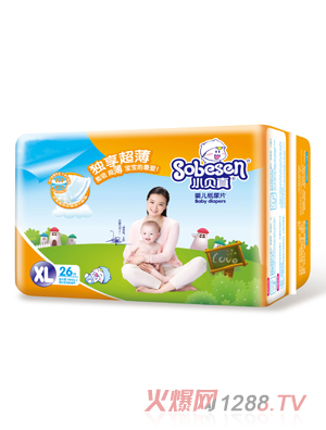 小貝真獨(dú)享超薄yinge紙尿片XL碼26片