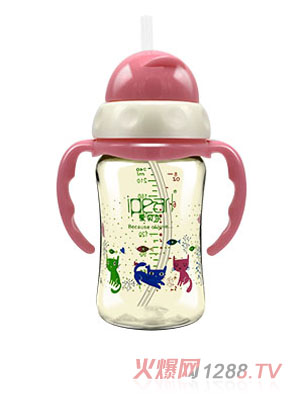 愛貝爾PPSU吸管型企鵝學(xué)飲杯240ML