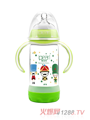 愛貝爾時(shí)尚防爆玻璃奶瓶210ML