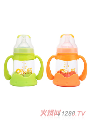 親恩玻璃奶瓶帶手柄小