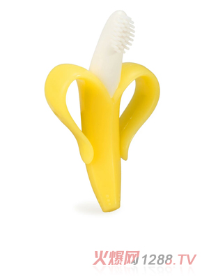 盟寶香蕉牙刷安撫牙膠