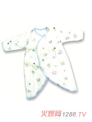 小蜜蜂滿版紗布蝴蝶衣