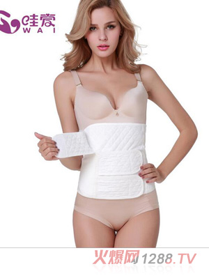 哇愛(ài) 束腹帶 產(chǎn)婦紗布收腹帶