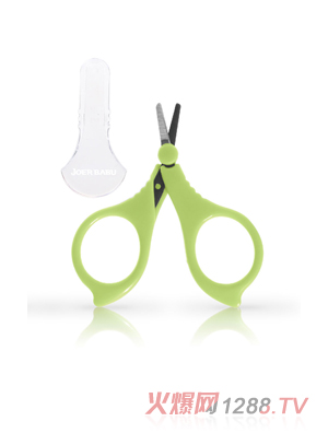 小袋鼠巴布yingye安全剪刀綠色