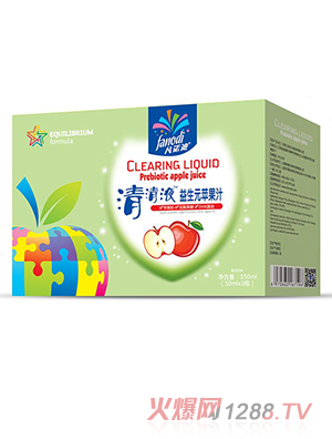 凡諾迪清清液益生元蘋果汁