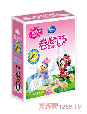 迪士尼卷心酥草莓味