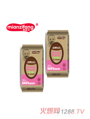 棉姿坊全棉尚品手口專用yinge柔棉濕巾80片