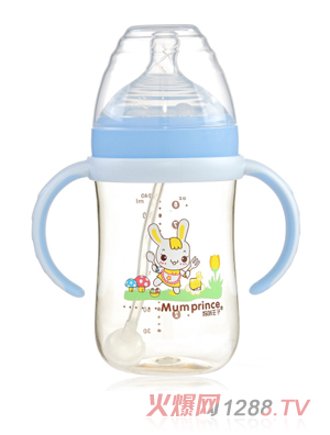 ���������пڏ�PPSU�Ԅ���240ml��ƿ �{ɫ