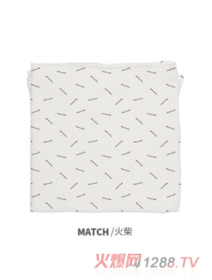 西班牙baby bitesyingeMuslin多用途純棉襁褓包巾 火柴