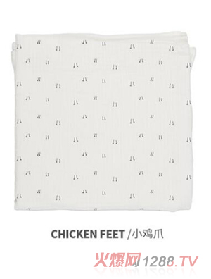 西班牙baby bitesyingeMuslin純棉襁褓包巾小雞爪