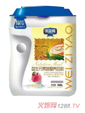 味滋肴益生元果蔬營(yíng)養(yǎng)谷粉-水蜜桃核桃 聽(tīng)裝