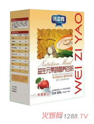 味滋肴益生元果蔬營(yíng)養(yǎng)谷粉-蘋(píng)果淮山 盒裝