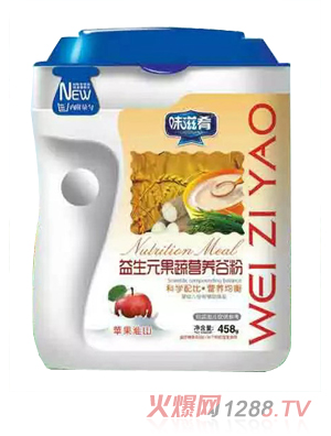 味滋肴益生元果蔬營(yíng)養(yǎng)谷粉-蘋(píng)果淮山 聽(tīng)裝