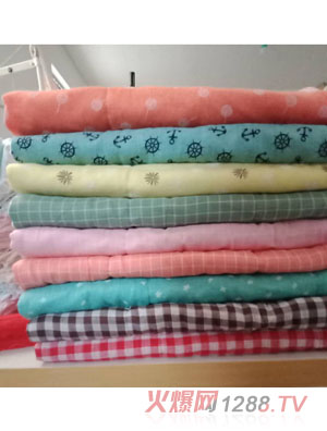 澤玉佳兒彩格童被夾棉