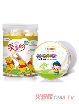 智慧熊夾心蛋卷 巧克力味