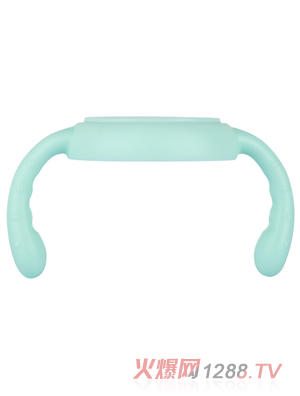 萌嘟嘟寬口奶瓶手柄藍(lán)色