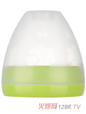 萌嘟嘟寬口奶瓶牙蓋組合綠色