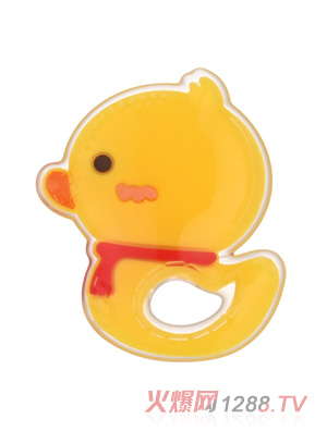 萌嘟嘟卡通牙膠小黃鴨