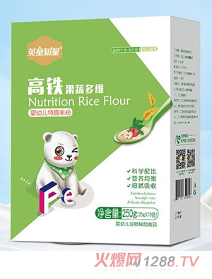 英童知星高鐵果蔬多維yingye特膳米粉盒裝