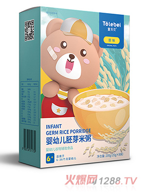 童樂貝yingye小米粥蘋果胚芽米粥原味小米粥牛肉輔食代理